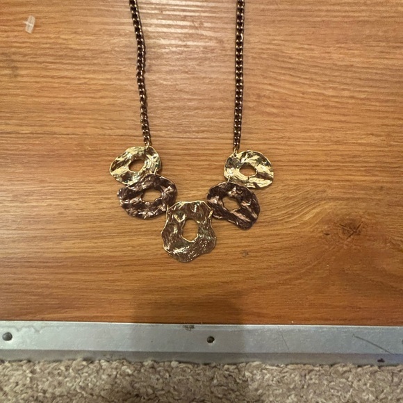 NWT Hope collection necklace and earrings set Gold and copper tones Beautiful - Picture 9 of 10